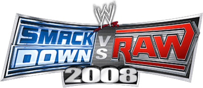 WWE Smackdown vs. Raw 2008 title screen for Wii
